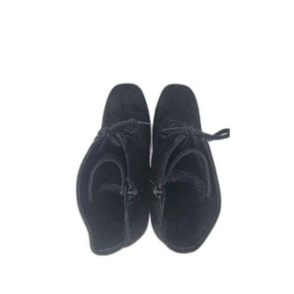 Vince Suede Lace Up Square Toe Ankle Boots - Picture 3 of 7